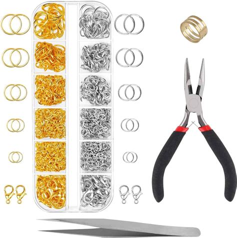 Amazon Paxcoo 1200Pcs Open Jump Rings And Lobster Clasps Jewelry