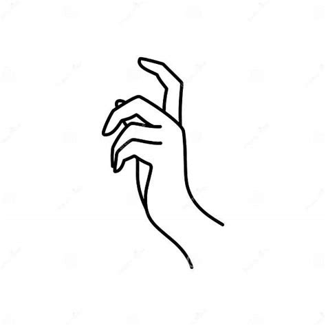 Woman`s Hand Icon Line Vector Illustration Of Female Hands Of