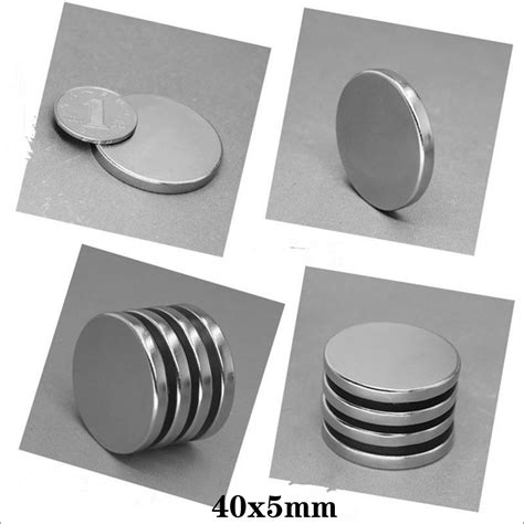 Çap 40mm X Kalınlık 5mm Çap Yuvarlak Neodyum Mıknatıs Dünya Magnet