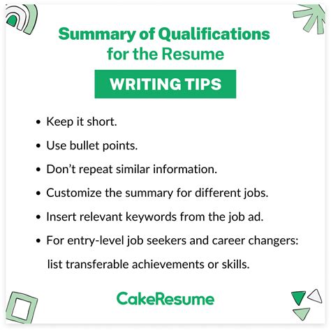 Crafting A Powerful Summary Of Qualifications For Your Resume Tips And