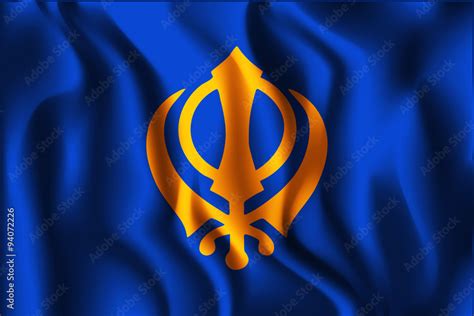 India Nishan Sahib Variant Flag. Rectangular Shape Icon Stock Vector | Adobe Stock