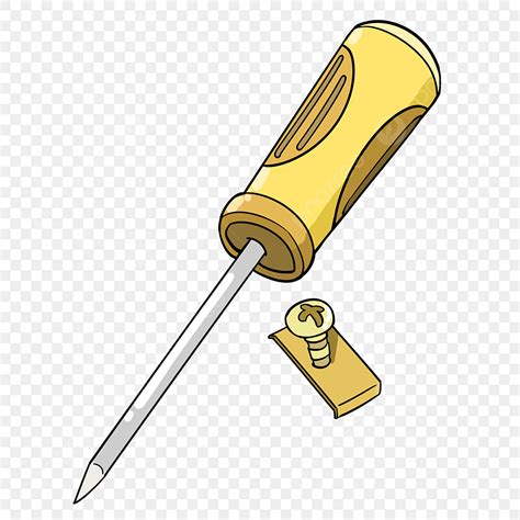 Screwdrivers Png Transparent Yellow Handle Screwdriver Illustration