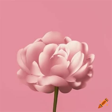 Flowers On Light Pink Background