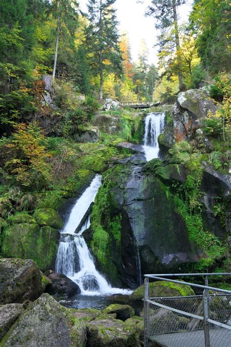 Triberger Waterfall The Highest Waterfall In Germany Stock Image