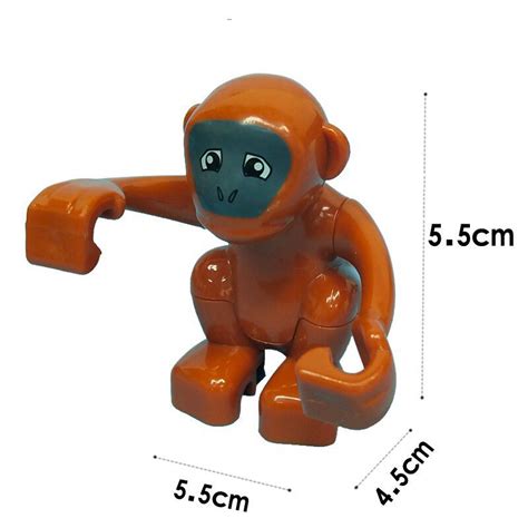 Brown Monkey Animal Lego Minifigure Toy