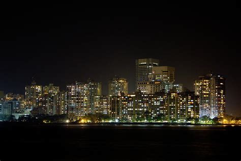 High Rise Buildings Of Mumbai At Night by Riteshsaini