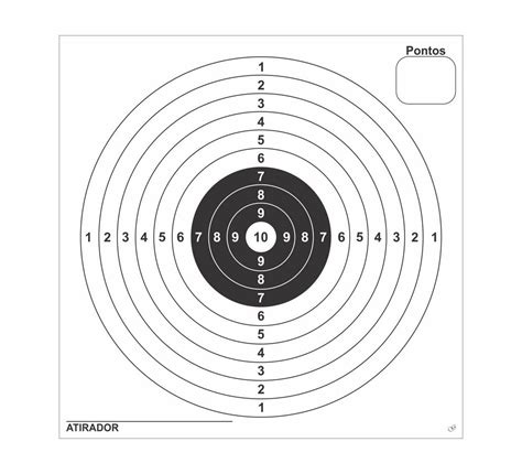 Alvo De Papel Grosso Treino De Tiro Airsoft X Competi O