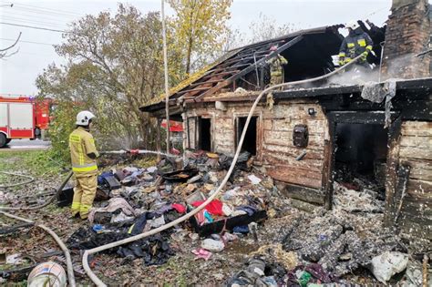 Pożar budynku mieszkalnego drewnianego Komenda Powiatowa Państwowej