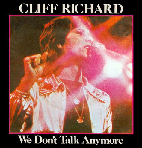 We Don T Talk Anymore By Cliff Richard Inch With Vinyl Ref