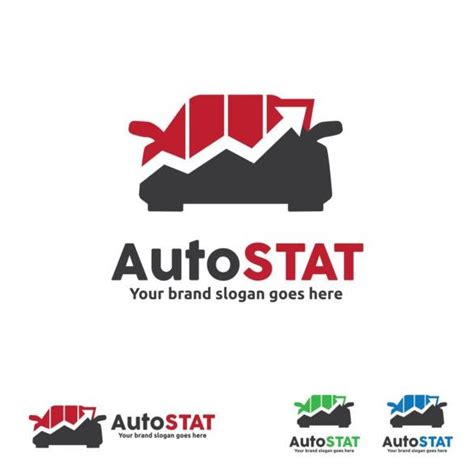 car stat logo design vector free download