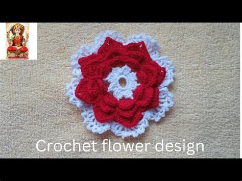 Easy Crochet Flower Tutorials For Bigginer Fourth Layered Flower Making