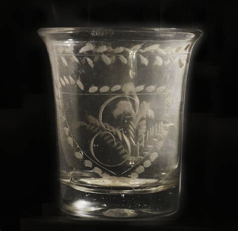 Verre à Boire Xixème Gravé G Antiquart