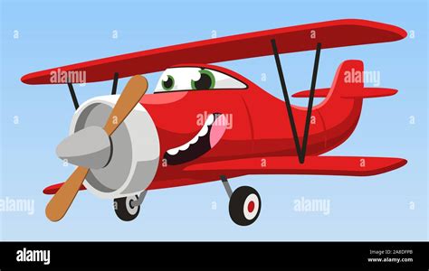 Biplane Stock Vector Images Alamy