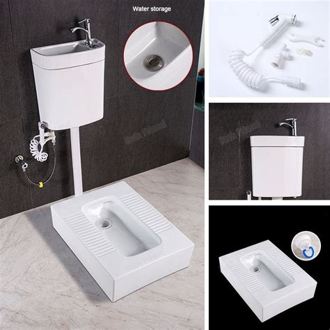 New Easy Change The Toilet Into Squat Toilet Ceramic Squatting Pan With