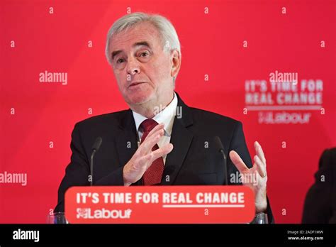 Shadow Chancellor John McDonnell Delivers A Speech On The Economy At A