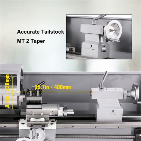 VEVOR Mini Metal Lathe 8 7 X16 Mini Lathe Machine 2250 PRM Variable