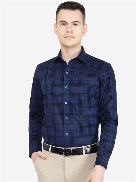 Buy Metal Classic Slim Fit Tartan Checks Checked Cotton Formal Shirt