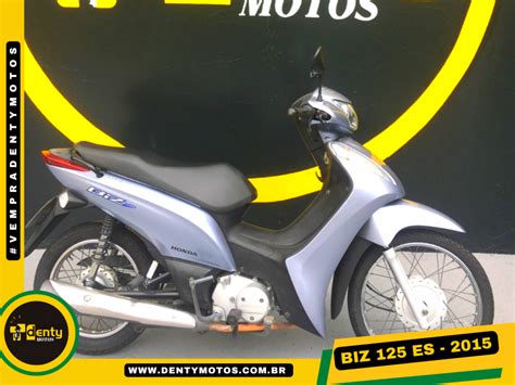 Moto Honda Biz 125 ES 2015 Cinza Motos Denty Motos