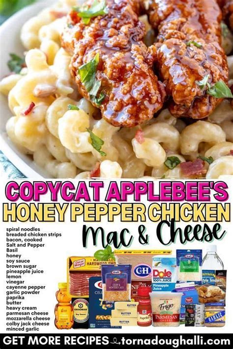 Copycat Applebees Honey Pepper Chicken Mac And Cheese Recipe Honey Pepper Chicken Stuffed