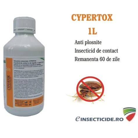 Combate Plosnitele Cu Insecticid De Soc Cypertox 1L