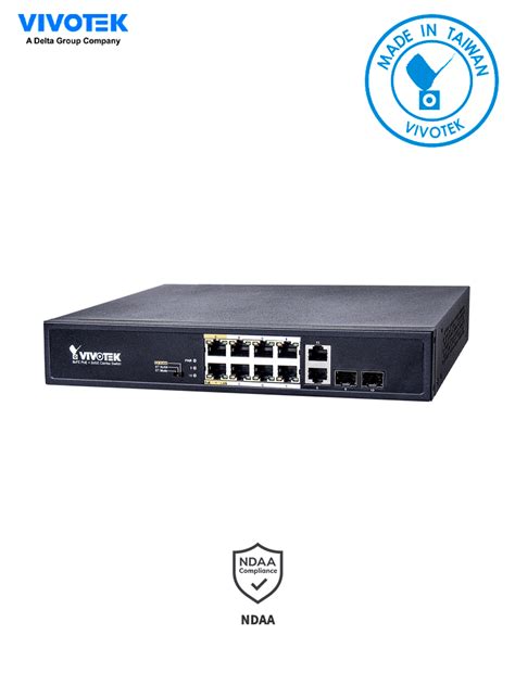 VIVOTEK AW FGT 100D 120 Switch PoE No Administrable 8 Pue