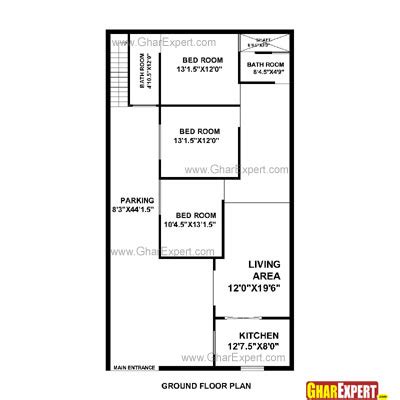 House Plan For 32 Feet By 58 Feet Plot Plot Size 206 Square Yards