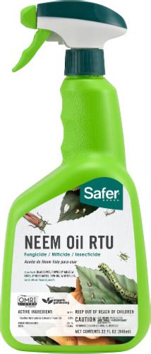 Safer Brand Neem Oil Ready To Use Spray Fl Oz Fred Meyer