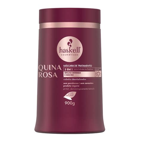 Máscara de Tratamento Quina Rosa 900G Haskell Drogaria