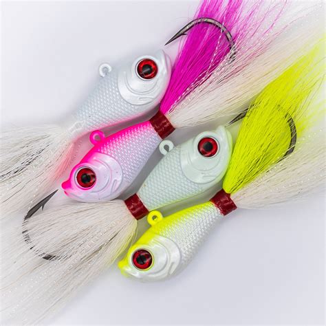 Intent Tackle Pro Series Bucktail Jig Saltwater Fishing Lure White