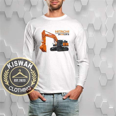 Kaos Tshirt Excavator Hitachi Zx Lch Operator Alat Berat Lengan