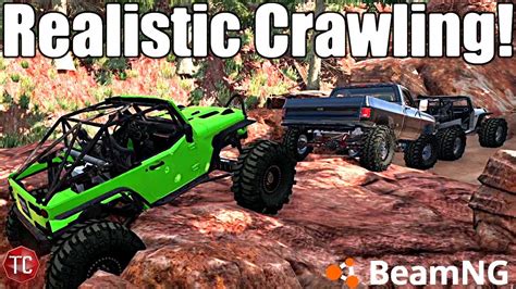 BeamNG Drive REALISTIC ROCK CRAWLING NEW JEEP JL CUSTOM CHEVY