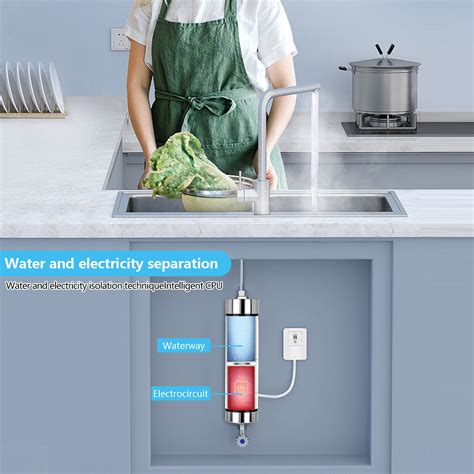 Elektronischer Durchlauferhitzer Mini Warmwasserbereiter Dusche für