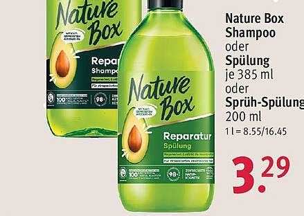 Nature Box Shampoo Oder Sp Lung Oder Spr H Sp Lung Angebot Bei Rossmann