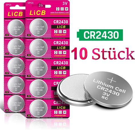 Licb St Ck Cr V Lithium Knopfzellen Cr Amazon De Elektronik