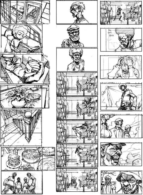 The boondocks 3 storyboard, Seung Eun Kim | Storyboard drawing, Storyboard design, Storyboard artist