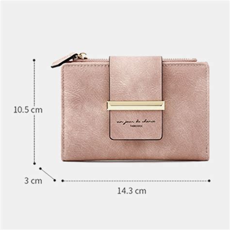 New Women Bifold 10 Card Slots Zipper Short Purse Wallet – Technologic ...