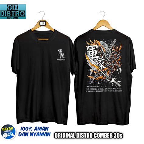 Jual Gix Distro Kaos Elang Pedang Kaos Samurai Kaos Desain Jepang