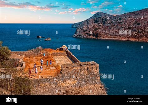 Greece Crete Spinalonga Island Stock Photo - Alamy