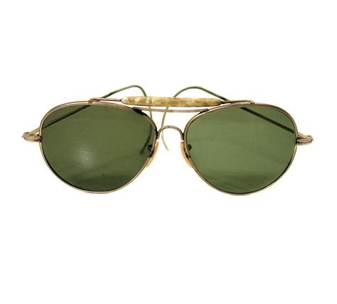 Wwii Aviator Glasses 40s Eyeglasses Vintage Ray Ban 40s Aviator Sunglasses An6531 Wwii Issue