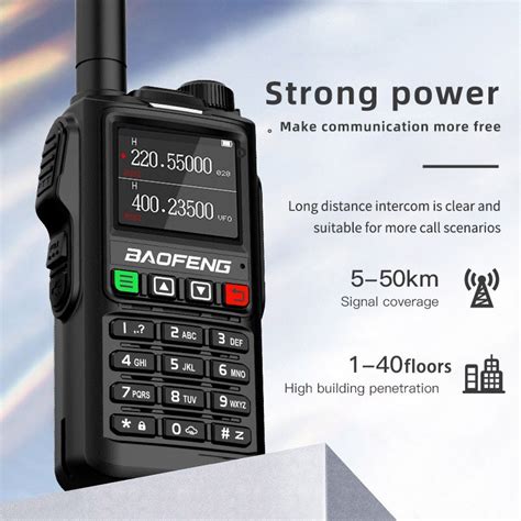 Baofeng UV18 I Black Pro Model Professional Long Range Walkie Talkie 4