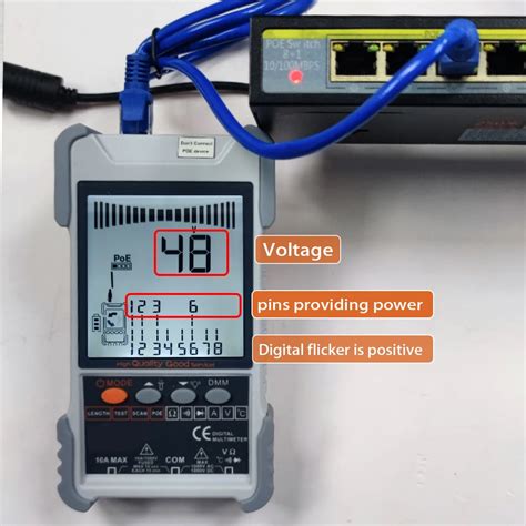 Et616et618 Network Cable Tester With Lcd Display Analogs Digital Search Poe Test Cable Pairing