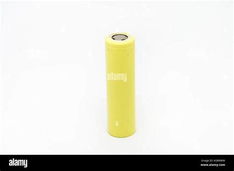 41865 lithium battery isolated on white background Stock Photo - Alamy