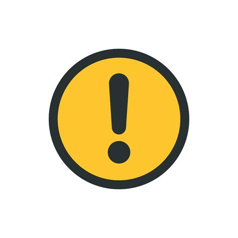 Exclamation Mark Icon In Flat Style Danger Alarm Vector Illustration On White Isolated