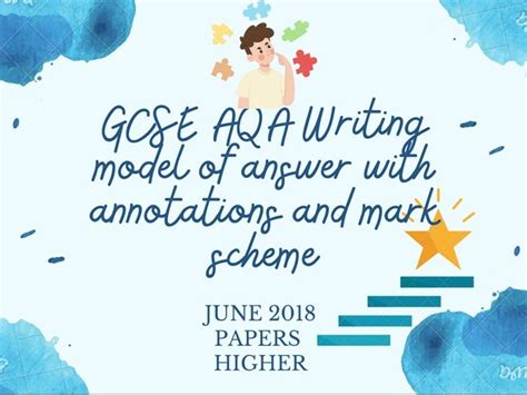 AQA French GCSE Higher Writing Paper Practice | Teaching Resources