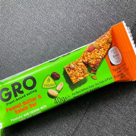 GRO Peanut Butter And Raisin Bar Reviews Abillion