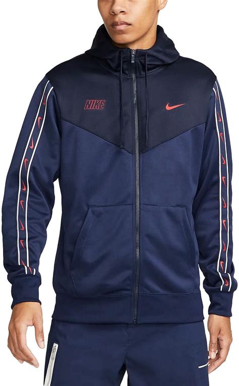 Nike Jumpperi M Nsw Repeat Sw Pk Fz Hoody Navy Dx2025 410 Hinta