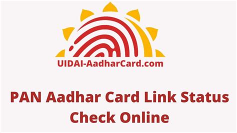 Pan Aadhar Link Status Check Online 2024 Uidai Aadhar Card