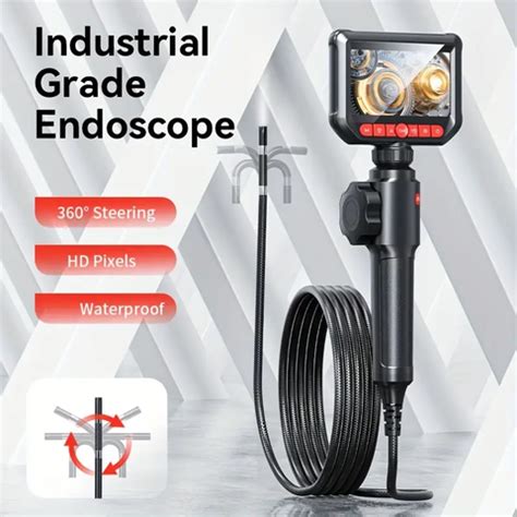 Industrial Waterproof Borescope with 360° Articulating Camera – GreatGages