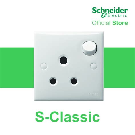 Schneider Electric S Classic 15a 1 Gang Switched Socket White Shopee Malaysia