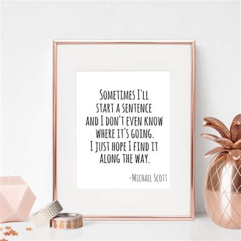 8x10 Michael Scott Printable Wall Art Michael Scott Quote Etsy